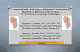 Comprehensive Dysphagia Management: Assessment, Nutrition ... · PDF fileComprehensive Dysphagia Management: Assessment, Nutrition, & Medication Challenges for the Speech Language