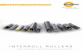 INTERROLL ROLLERs  Acetal or polypropylene bearing housing and raceway with stainless steel ... take up and return rollers ... h Stainless steel h Aluminum h Other: Tube Material