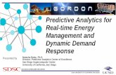 Predictive Analytics for Real-time Energy Management … managed by General Atomics ... Second life (60 kWh) Peak shifting (30 kW/30 kWh) 3 MW/6 MWH in Q3 2012 Internationally recognized