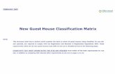 New Guest House Classification Matrix - Failte · PDF fileNew Guest House Classification Matrix ... adequate toilet facilities for the patron capacity of the discotheque or similar