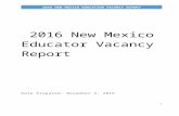 2016 New MEXICO Education Vacancy Report · Web view2016 New MEXICO Education Vacancy Report 2016 New MEXICO Education Vacancy Report 2016 New MEXICO Education Vacancy Report 1 ...