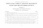 SPECIAL EDUCATION RIGHTS AND · PDF fileCan my child receive vision therapy as ... mean making meaningful pro gress toward meeting IEP goals and objectives. ... child’s need for