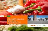 Nedspice Dehydrated Ingredients BV · PDF fileNedspice Dehydrated Ingredients B. V. Buiten de Veerpoort 5, 2871 CC Schoonhoven, The Netherlands Has been assessed and complies with.
