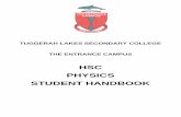 HSC PHYSICS STUDENT HANDBOOK - thentrance · PDF file• uses simple physics definitions and terms to communicate ... • recalls elementary terminology and formulae related to ...