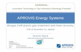APROVIS Energy Systems - AHKindonesien.ahk.de/...EVENTS/...Presentation_Ekonid-Jakarta_handout.… · APROVIS Energy Systems Contact: ... Presentation Outline 1. ... CHP-unit with