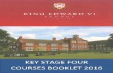 1 - Website for King Edward VI School in · PDF fileStudents will study up to 10 level 2 courses and it is important when considering ... prior attainment and application across Key