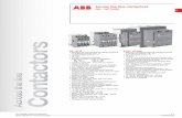 Contactors • CSA approved for elevator service · PDF file1 oss the line contactors Low Voltage Products & Systems 1.1 ABB Inc. • 888-385-1221 • 1SXU000023C0202 Across the line