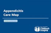 Appendicitis Care Map - Children's Hospital in Knoxville · PDF filePathophysiology, and Treatment Appendicitis Care Map . Dashboard. Go directly to Care Map Flowchart This care map