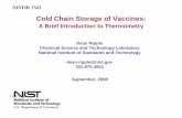 Cold Chain Storage of Vaccines - GPO · PDF fileUncertainty 0.2 °C near ambient, ... Organic-filled liquid-in-glass thermometers ... Measuring a Liquid-in-Glass Thermometer in an
