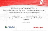 Utilization of LAMMPS in a Rapid-Response Production ...lammps.sandia.gov/workshops/Aug15/PDF/talk_Vernon.pdf · (industry case studies) Desired •Correlation tool •Easy to simulate