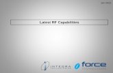Latest RF Capabilities - Force InGaP HBT – BiCMOS – Silicon Bipolar ... • 50Ghz RF –Agilent N5225A Network Analyzer 50Ghz ... • All RF Testers used are capable of performing