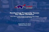 Reducing Property Taxes for New Yorkers - Governor … September 27, 2012 Albany, New York Reducing Property Taxes for New Yorkers The New York State Property Tax Cap’s Successful