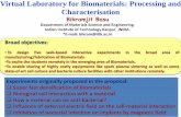 Virtual Laboratory for Nanocomposite Fabrication and ... · PDF fileVirtual Laboratory for Biomaterials: ... Department of Biotechnology, DBT, ... R. Gupta (IIT Kanpur) Materials K.