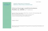 China Energy and Emissions Paths to 2030 (2 Edition) China Energy and Emissions Paths to 2030 (2nd Edition) David Fridley, Nina Zheng, Nan Zhou, Jing Ke, Ali Hasanbeigi, Bill Morrow,