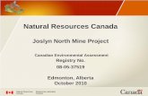 Natural Resources Canada - ceaa.gc.ca · PDF fileNatural Resources Canada (NRCan) seeks to enhance the responsible development and use of Canada’s natural resources and the competitiveness