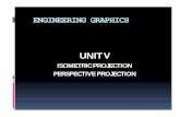 Unit V Isometric projection Perspective projection . PRINCIPLE OF ISOMETRIC PROJECTION What is Isometric Projection? Iso means equal Metric means measure Isometric Projection means