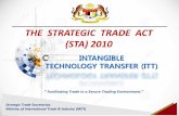 THE STRATEGIC TRADE ACT (STA) 2010 Folder//5._Intangible... · Strategic Trade Secretariat, Ministry of International Trade & Industry (MITI) THE STRATEGIC TRADE ACT (STA) 2010 “