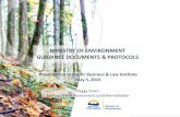 MINISTRY OF ENVIRONMENT GUIDANCE DOCUMENTS & PROTOCOLS · PDF fileDraft Technical Guidance 22: Use of Monitored Natural Attenuation for Groundwater Remediation (date) Draft Protocol