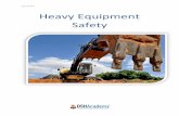 Course 814 Heavy Equipment Safety - OSHA Train - · PDF fileCourse 814 Heavy Equipment Safety. ... Lifting Equipment ... backhoes are normally used for excavating but they can also