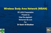 Wireless Body Area Network (WBAN) - Latest … Body Area Network (WBAN) EE (400) Presentation Prepare by Wael Ba-deghaish Mohamed Ba-oum For Dr Samir Al-Ghadban Presentation Outline: