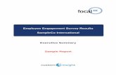 Employee Engagement Survey Results SampleCo International ... · PDF fileEmployee Engagement Survey Results SampleCo International Executive Summary ... Components of Engagement and