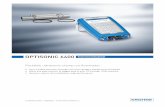 OPTISONIC 6400 - cdn. · PDF fileThe OPTISONIC 6400 comes as a complete and ready to use flow meter in a robust case that can be carried as a trolley. ... pipewall thickness must be
