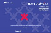 Best Advice on Stress Risk Management in the · PDF fileBest Advice on Stress Risk Management in the Workplace ... Best Advice on Stress Risk Management in the Workplace ... The Stewardship