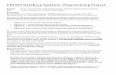 CPS352’Database’Systems:’Programming · PDF fileand report violations of constraints. ... where multiple tables are utilized due to 4NF requirements ... CPS352 – Database Systems
