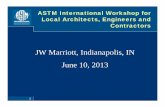 JW Marriott, Indianapolis, IN June 10 ... - ASTM International C12-C15-D08 June 2013 Workshop.pdf · JW Marriott, Indianapolis, IN June 10, 2013. 2 Introduction Workshop is presented