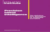 Precision talent intelligence · PDF file · 2015-07-28the world’s largest set of data on talent—more than 2.5 million ... Adeptness with a particular competency may indicate