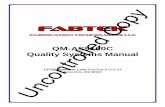 AS9100 Quality Manual - fabtek.netfabtek.net/fabtek_qm_as9100C.pdfFabrication Technologies LLC . 12729 Quantum Lane, Unit 5-17, Anacortes, WA 98221 (360) 293-3707 info@fabtek.net.
