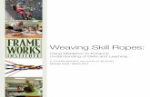 Weaving Skill Ropes - FrameWorks · PDF fileWeaving Skill Ropes: Using Metaphor to Enhance Understanding of Skills and Learning A FRAMEWORKS RESEARCH REPORT Michael Erard • March