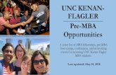 UNC KENAN-FLAGLER Pre-MBA Opportunities/media/Files/documents/mba...tuition and fees toward their first year in an MBA program, a paid summer internship in Global Banking and Markets
