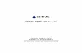 Sirius Petroleum  · PDF file · 2017-06-29Sirius Petroleum plc Annual Report and Financial Statements for the year ended 31 December 2016