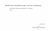 VERITAS NetBackup 4.5 for Sybase - Oracle Help Center · PDF fileof Sybase ASE Backup Server with the backup and recovery management capabilities of NetBackup and its Media Manager.