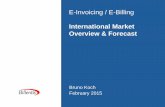 E-Invoicing / E-Billing International Market Overview ... · PDF fileE-Invoicing / E-Billing International Market Overview & Forecast Bruno Koch ... Expected Trends 2015/2016 ... “E-Invoicing