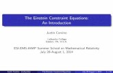 The Einstein Constraint Equations: An Introduction s equation, and thus appreciate why it is of interest to ... We use the index convections (and theEinstein summation convention)