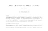 Does Globalization Affect Growth? - Global Trade · PDF file · 2004-10-26Does Globalization Affect Growth? ... 1970-2000 it is analyzed empirically whether the overall index of globalization