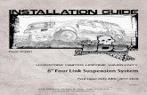 8” Four Link Suspension Systembds-suspension.com/instructions/013801.pdf · 8” Four Link Suspension System Ford Super Duty 4WD | 2017-2018 Rev. 020718 Part#: 013801 491 W. Garfield