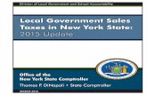 Local Government Sales Taxes in New York State: … Government Sales Taxes in New York State: 2015 Update Office of the New York State Comptroller Thomas P. DiNapoli • State Comptroller