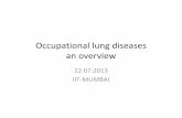 Occupational lung diseases - Indian Institute of ... lung... · • Di tiDiagnostic mod litidalities available for studying health effects of air pollution. • Occupational respiratory