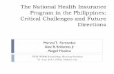 The National Health Insurance Act of the Philippines: Critical ... · PDF fileProgram in the Philippines: Critical Challenges and Future Directions. PIDS HSRM Knowledge-Sharing Seminar