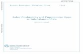 Labor Productivity and Employment Gaps in Sub · PDF fileLabor Productivity and Employment Gaps in ... This paper is a product of the “Agriculture in Africa—Telling Facts from