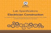Lab Specifications Electrician Construction guidelines/Lab... · 11 5ILLUSTRATIVE PRICING OF TOOLS & EQUIPMENT S. No. Equipment Name Qty Unit Type Unit Price* Amount Brands** 1 Tools