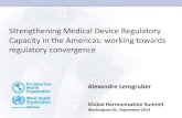 Strengthening Medical Device Regulatory Capacity in · PDF fileStrengthening Medical Device Regulatory Capacity in the Americas: working towards regulatory convergence ... Conference