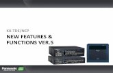 KX-TDE/NCP NEW FEATURES & FUNCTIONS VER - …downloads.nimans.net/...TDE-NCP_New_Functions_Ver-5... · FUNCTIONS VER.5 KX-TDE/NCP . Note. ... CS Power unit and System total number