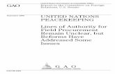 GAO-08-1094 United Nations Peacekeeping: Lines of ... · PDF filecommunications and logistical support to peacekeeping operations and ... exceeding mission authority and requiring