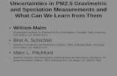 Uncertainties in PM2.5 Gravimetric and Speciation ...vista.cira.colostate.edu/Improve/wp-content/uploads/2016/04/malm... · Uncertainties in PM2.5 Gravimetric and Speciation Measurements