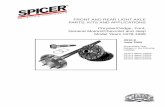FRONT AND REAR LIGHT AXLE PARTS, KITS AND · PDF fileFRONT AND REAR LIGHT AXLE PARTS, KITS ... Model 44 /216 Rear 1978-1998 Grand Cherokee ... Refer to the appropriate model number