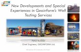 New Developments and Special Experiences in Geoinform’s Well Testing ... · PDF fileNew Developments and Special Experiences in Geoinform’s Well Testing Services Peter Baranyi